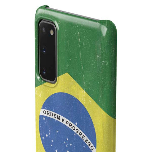 Brazil Flag Distressed Galaxy S20 Lite Case